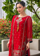 Luminara By Manahil Lakhani Embroidered Chiffon 3 Piece Unstitched Suit ML25L D-CE-01 AMORA
